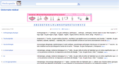 Desktop Screenshot of dictionnaire-medical.net