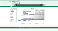 Desktop Screenshot of dictionnaire-medical.fr